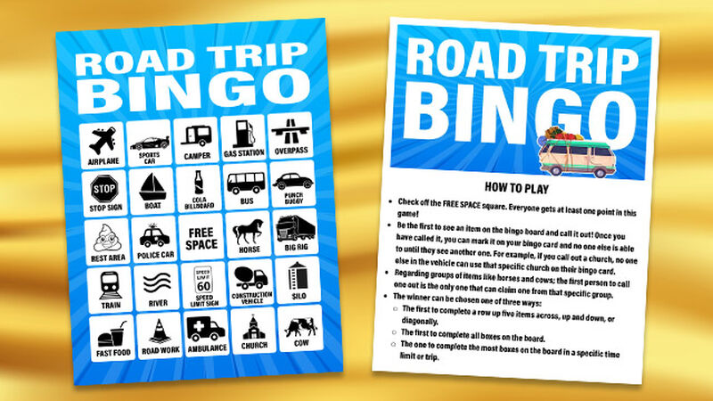 Road Trip Bingo